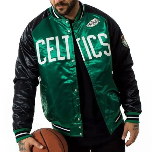 Boston Celtics The Finals 2008 Satin Jacket - Image 7