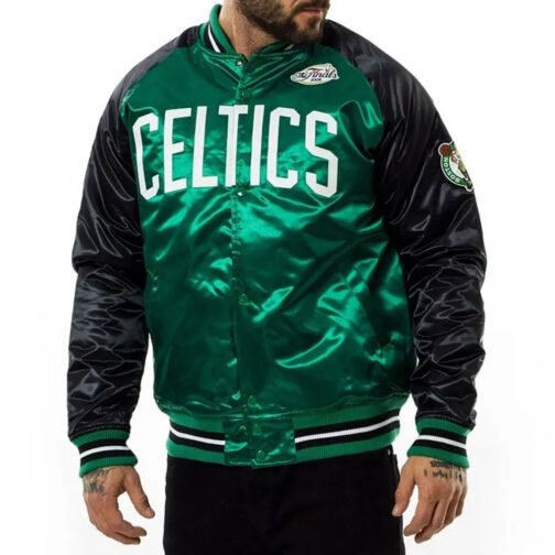 Boston Celtics The Finals 2008 Satin Jacket - Image 5