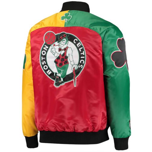 Ty Mopkins Boston Celtics Satin Jacket - Image 4