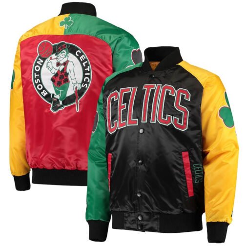 Ty Mopkins Boston Celtics Satin Jacket - Image 5