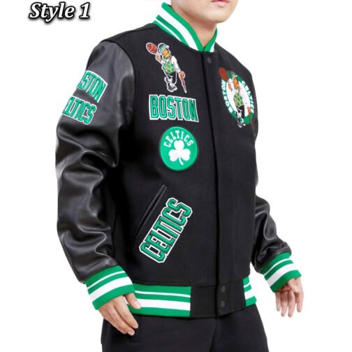 Boston Celtics Retro Classic Varsity Jacket - Image 9