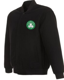 Varsity Boston Celtics Black Wool Jacket