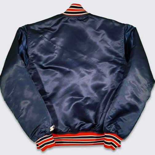 Boston Red Sox Vintage 80’s Satin Blue Jacket - Image 2
