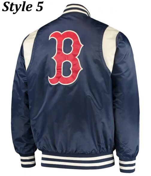Boston Red Sox Satin Full Snap Jacket - Image 9
