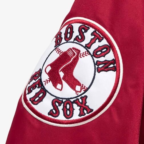 Boston Red Sox Red Cooperstown Satin Jacket - Image 4