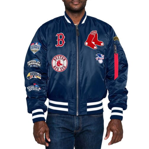Boston Red Sox Bomber MA-1 Jacket - Image 3