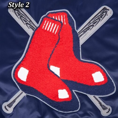 Boston Red Sox Mashup Classic Rib Satin Jacket - Image 12