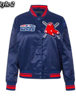 Boston Red Sox Mashup Classic Rib Satin Jacket