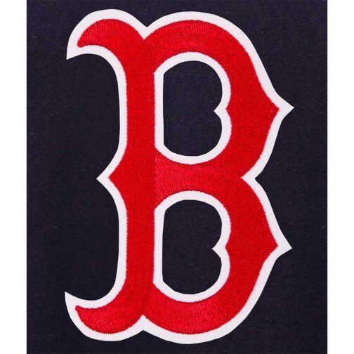 Boston Red Sox Navy Varsity Wool Jacket - Image 3