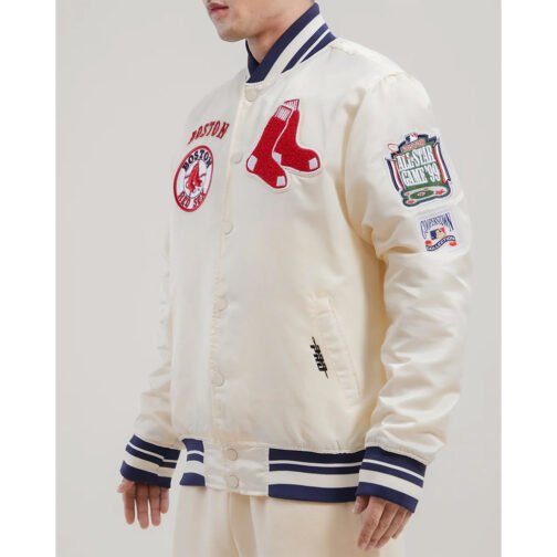 Boston Red Sox Retro Classic Rib Jacket - Image 4