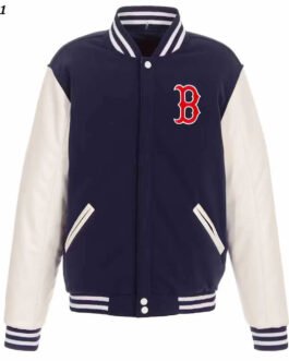 Boston Red Sox Navy and White Varsity Jacket