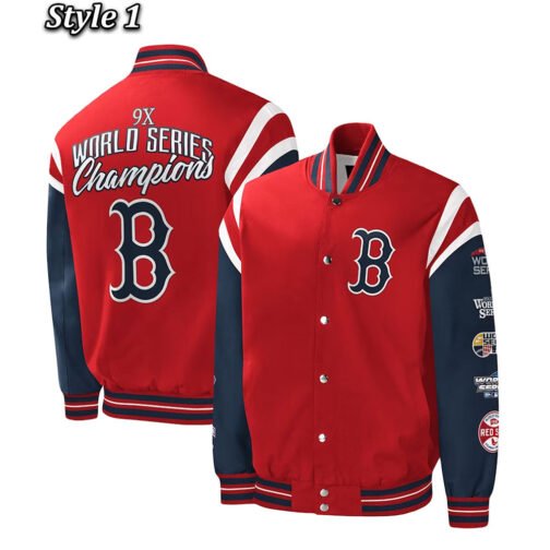 World Series Champions Boston Red Sox Red/Blue Jacket - Image 5