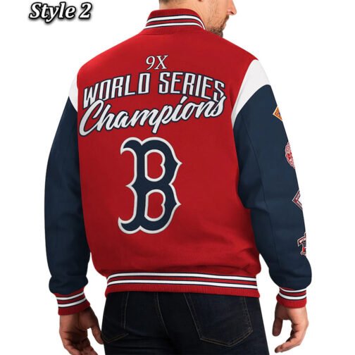 World Series Champions Boston Red Sox Red/Blue Jacket - Image 4