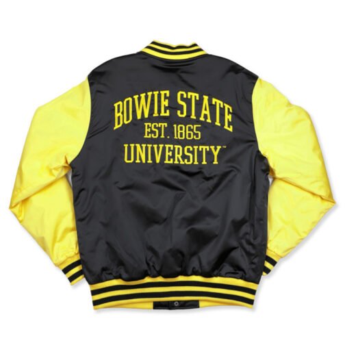 Bowie State Bulldogs Black and Gold Jacket - Image 2