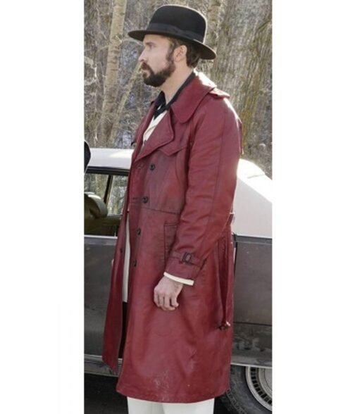 Fargo Gale Kitchen Brown Leather Coat - Image 6