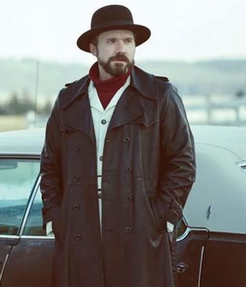 Fargo Gale Kitchen Brown Leather Coat - Image 9