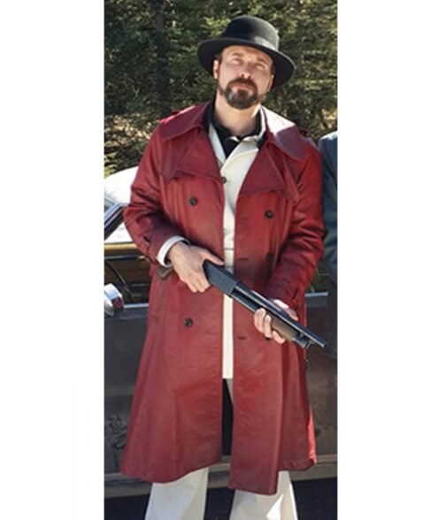 Fargo Gale Kitchen Brown Leather Coat - Image 4