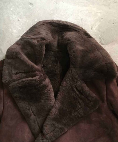 Brad Pitt Snatch Shearling Coat - Image 4
