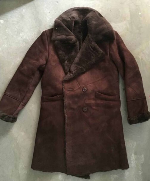 Brad Pitt Snatch Shearling Coat