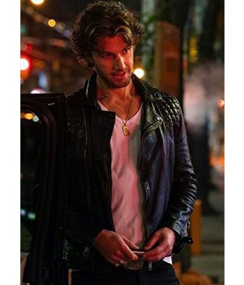 Adam Demos Sex/Life Black Leather Jacket