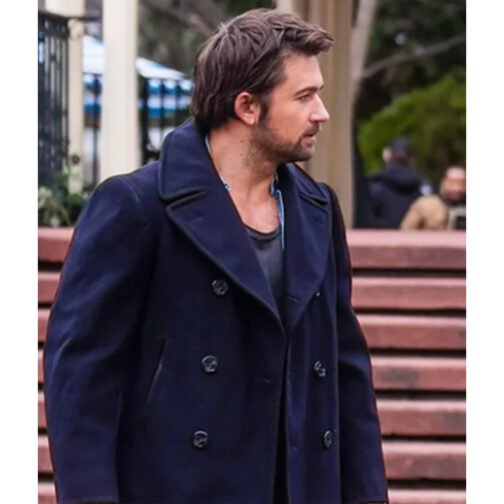 Brandon Sklenar It Ends with Us Peacoat - Image 4