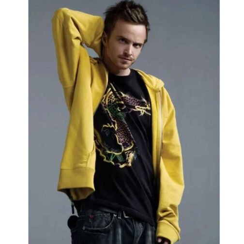 Aaron Paul Breaking Bad Yellow Hoodie - Image 6