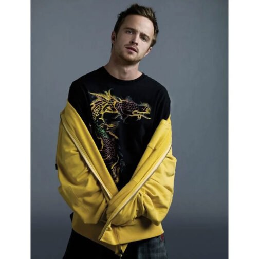 Aaron Paul Breaking Bad Yellow Hoodie - Image 3