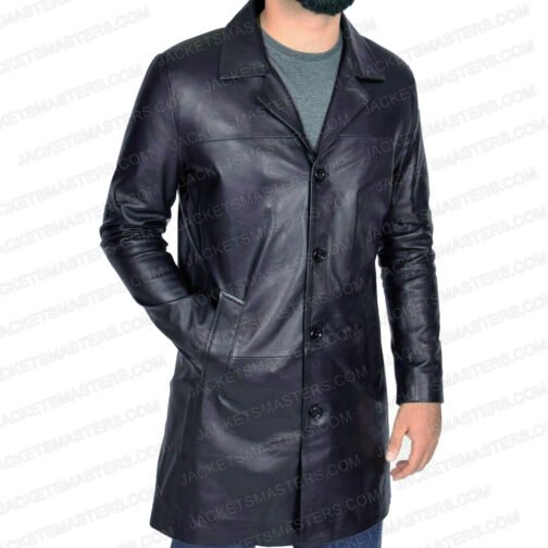 Michael Bowen Breaking Bad Black/Brown Coat - Image 6