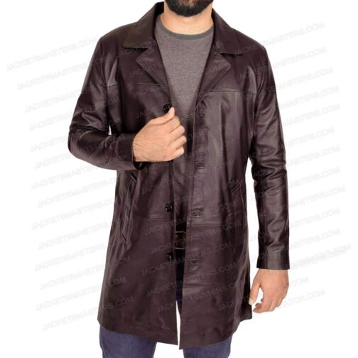 Michael Bowen Breaking Bad Black/Brown Coat - Image 9