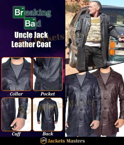 Michael Bowen Breaking Bad Black/Brown Coat - Image 19