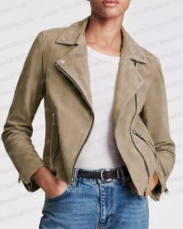 Emilie Ullerup Chesapeake Shores Brown Suede Jacket