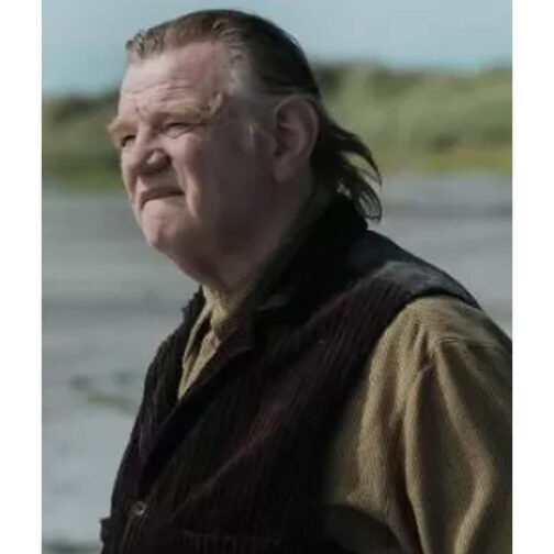 Brendan Gleeson The Banshees of Inisherin Corduroy Brown Vest - Image 3