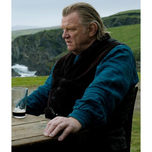 Brendan Gleeson The Banshees of Inisherin Corduroy Brown Vest - Image 4