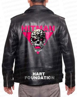 Bret Hart Foundation WWE Leather Jacket