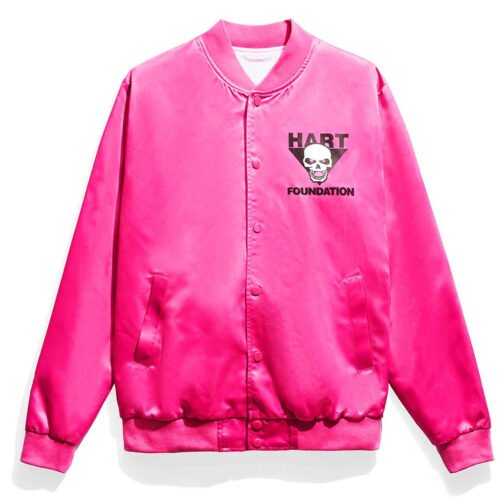 The Hart Foundation Bret Hart Bomber Jacket - Image 4