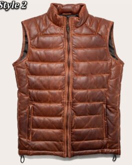 Bridger Down Leather Vest