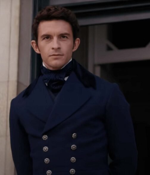 Jonathan Bailey Bridgerton Season 02 Blue Wool Tailcoat - Image 7