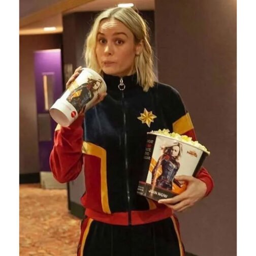 Captain Marvel Brie Larson Theater Jacket - Image 4