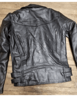 GG Allin Black Leather Biker Jacket