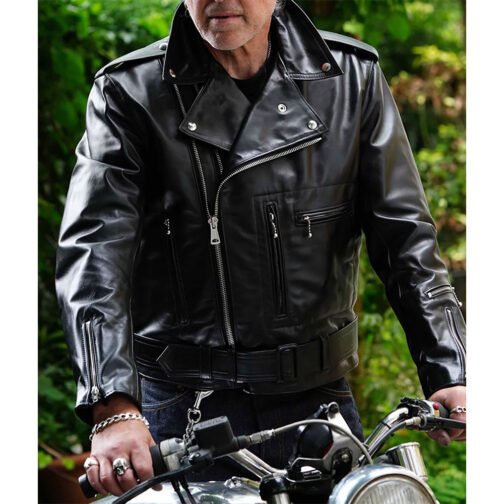 Bronx Motorcycle Leather Jacket - Image 3