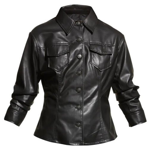 The Bold and the Beautiful Katherine Kelly Lang Black Leather Jacket
