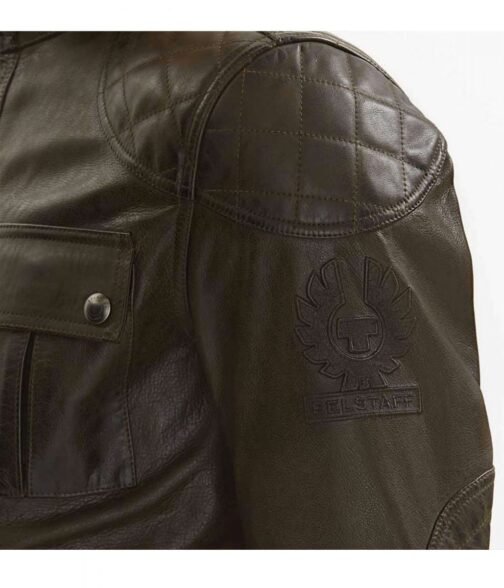 Brooklands Diamond Quilted Leather Biker Jacket - Image 7