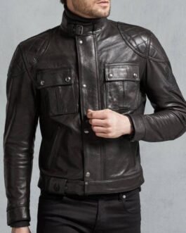 Brooklands Diamond Quilted Leather Biker Jacket