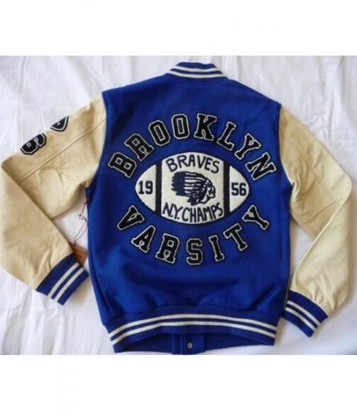 Braves NY Champs 1956 Brooklyn Letterman Jacket - Image 13