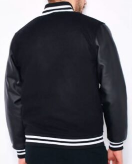 Brooklyn Dodgers Black Letterman Jacket