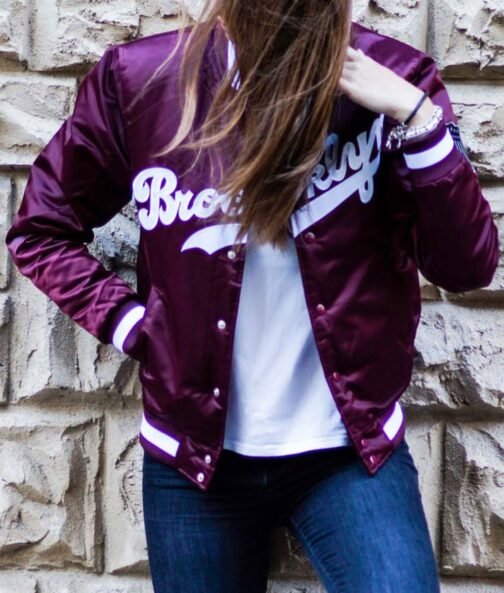Brooklyn Dodgers Bomber Satin Jacket - Image 13