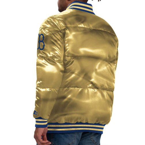 Brooklyn Dodgers Cooperstown Collection Bronx Puffer Satin Jacket - Image 5
