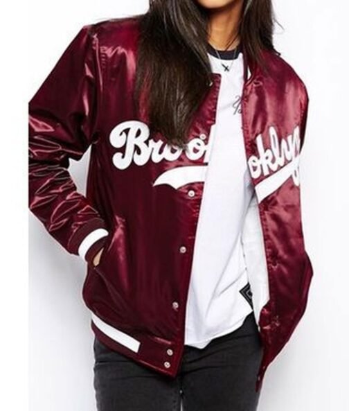 Brooklyn Dodgers Bomber Satin Jacket - Image 8