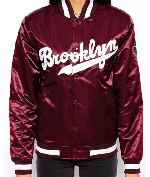 Brooklyn Dodgers Bomber Satin Jacket - Image 2