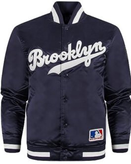 Brooklyn Dodgers Maroon Satin Jacket